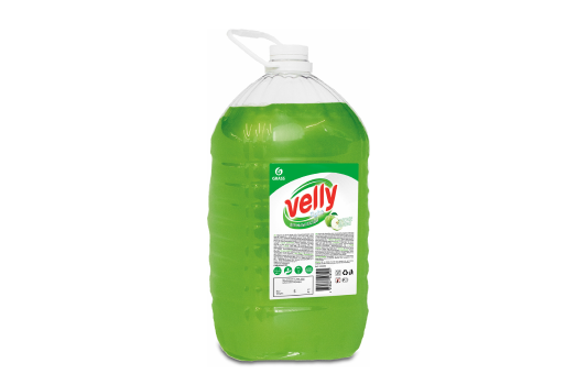 Средство для мытья посуды Velly light (зеленое яблоко), 5кг
